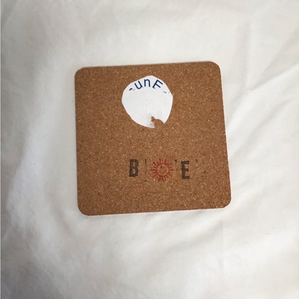 Blue Text Coaster - Picture 3 of 3